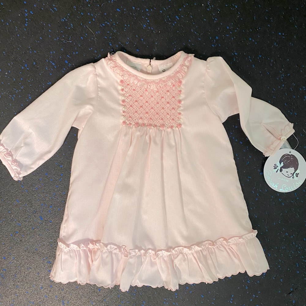 NWT Sarah Louise light pink baby girl dress